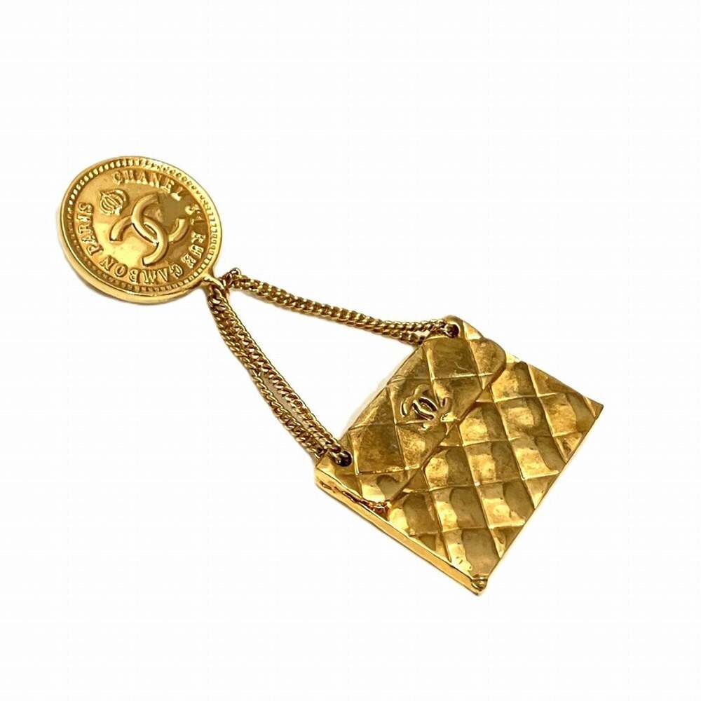 CHANEL Authentic Gold Brooch - Picture 5 of 10